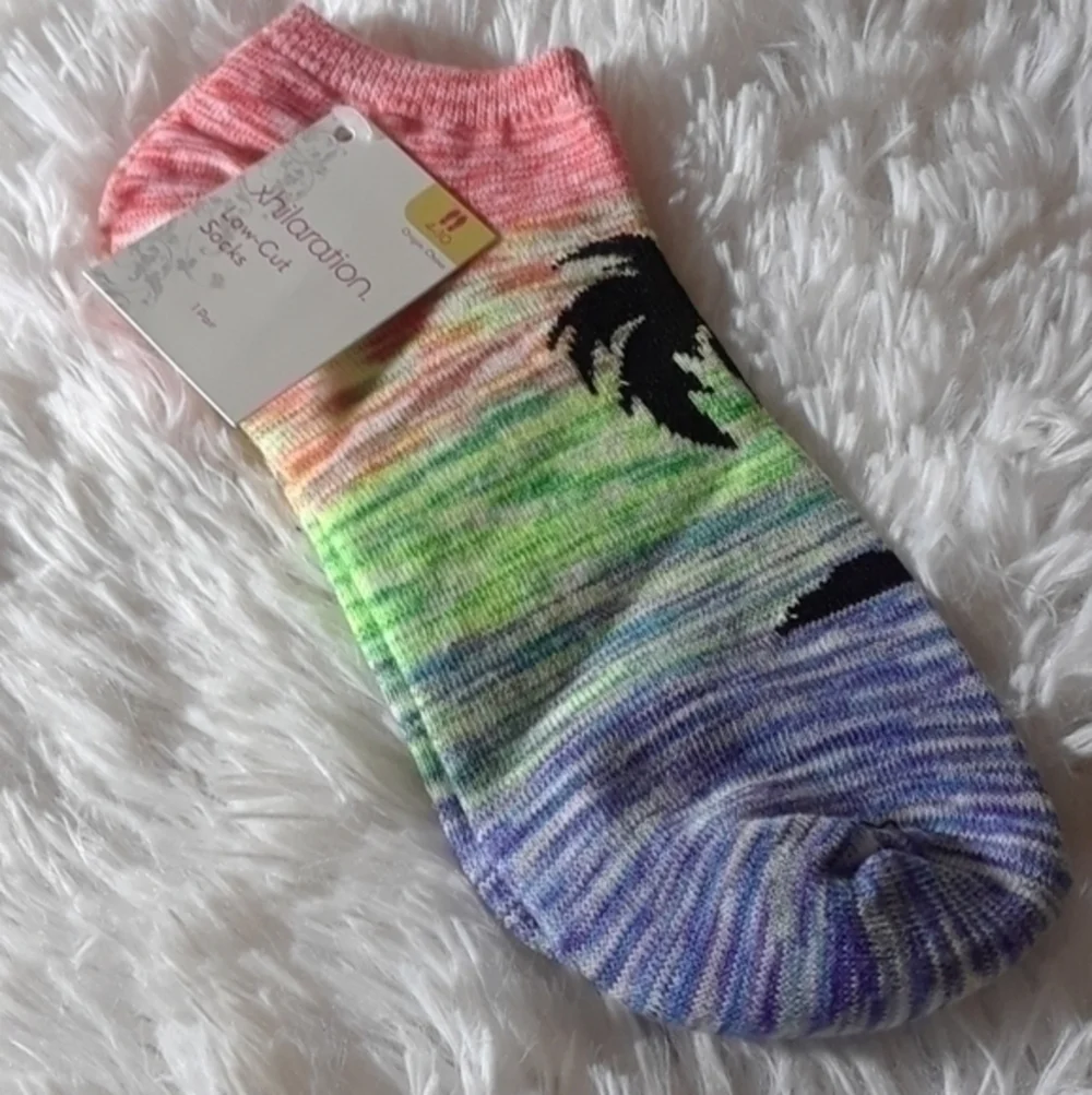 ☄Xhiliaration Palm Tree Paradise Socks